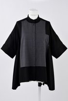 【エンフォルド/ENFOLD】のリネンライク ベストドッキング SH/シャツ ブラック|ID: prp329100004482887 ipo3291000000035739050