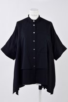 【エンフォルド/ENFOLD】のリネンライク ベストドッキング SH/シャツ ダークネイビー|ID: prp329100004482887 ipo3291000000036395504