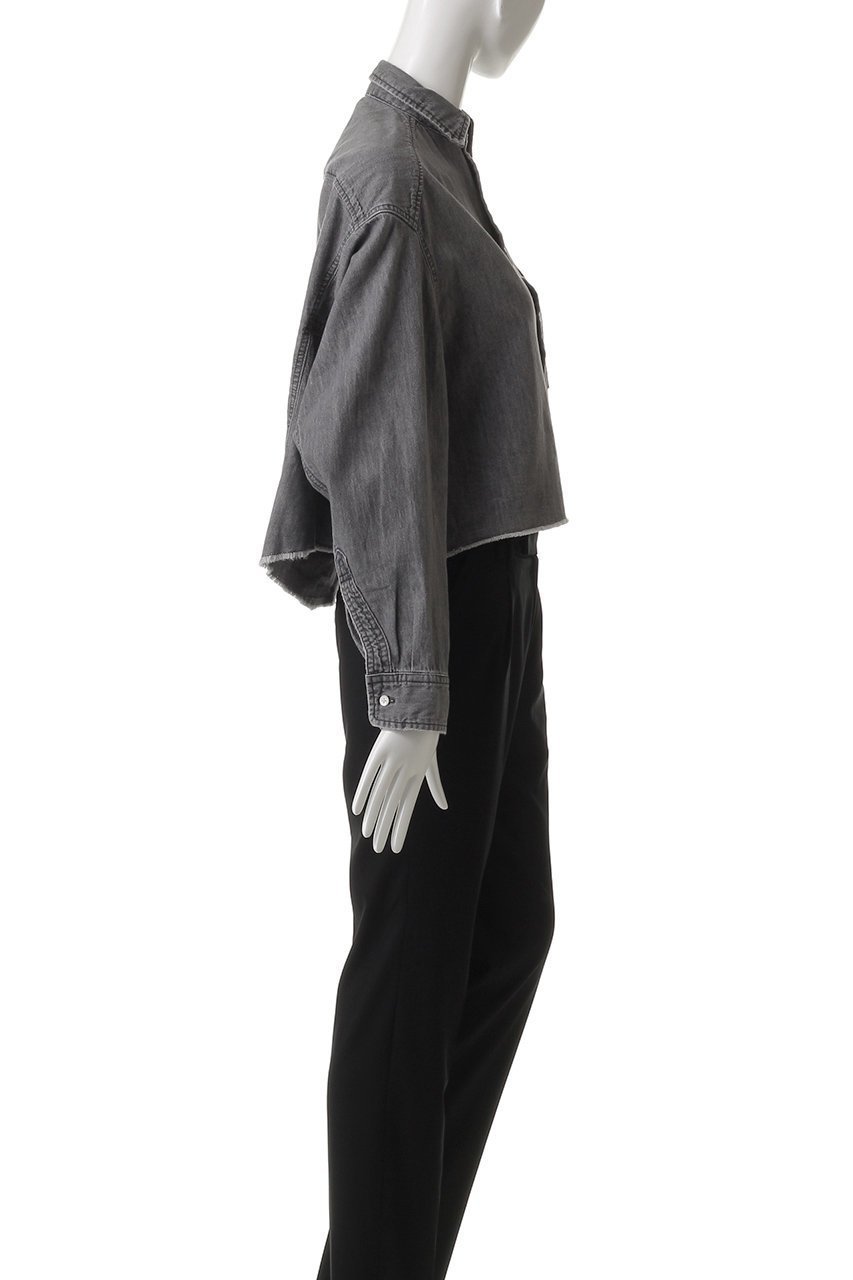 【アッパー ハイツ/upper hights】のTHE CROPPED DENIM SH 人気、トレンドファッション・服の通販 founy(ファニー) 　ファッション　Fashion　レディースファッション　WOMEN　トップス・カットソー　Tops/Tshirt　シャツ/ブラウス　Shirts/Blouses　クロップド　Cropped　スリーブ　Sleeve　デニム　Denim　バランス　Balance　ロング　Long　ワイド　Wide　夏　Summer　軽量　Lightweight　other-3|ID: prp329100004482898 ipo3291000000031602754
