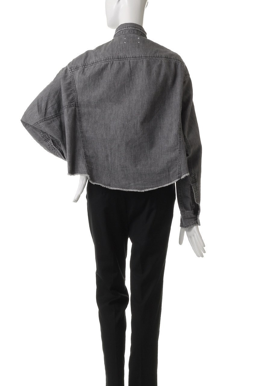 【アッパー ハイツ/upper hights】のTHE CROPPED DENIM SH 人気、トレンドファッション・服の通販 founy(ファニー) 　ファッション　Fashion　レディースファッション　WOMEN　トップス・カットソー　Tops/Tshirt　シャツ/ブラウス　Shirts/Blouses　クロップド　Cropped　スリーブ　Sleeve　デニム　Denim　バランス　Balance　ロング　Long　ワイド　Wide　夏　Summer　軽量　Lightweight　other-4|ID: prp329100004482898 ipo3291000000031602756
