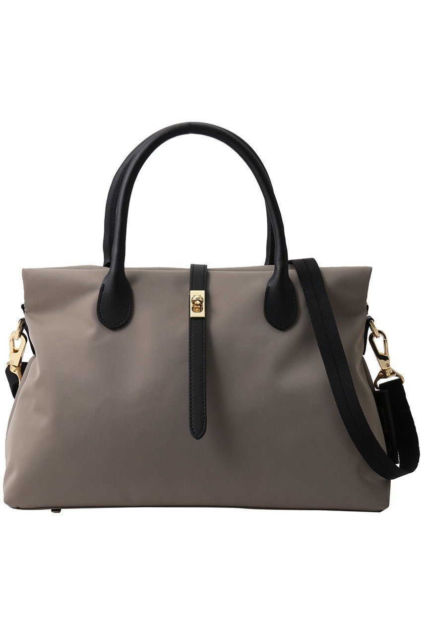 【ヴィオラドーロ/VIOLAd'ORO】のBIANCA ナイロン2wayトートバッグ インテリア・キッズ・メンズ・レディースファッション・服の通販 founy(ファニー) 　ファッション　Fashion　レディースファッション　Fashion for Women　バッグ　Bags　ポーチ　Pouch, Small Case　財布　Wallet, Purse　トープ×ブラック|ID: prp329100004482901 ipo3291000000035691748