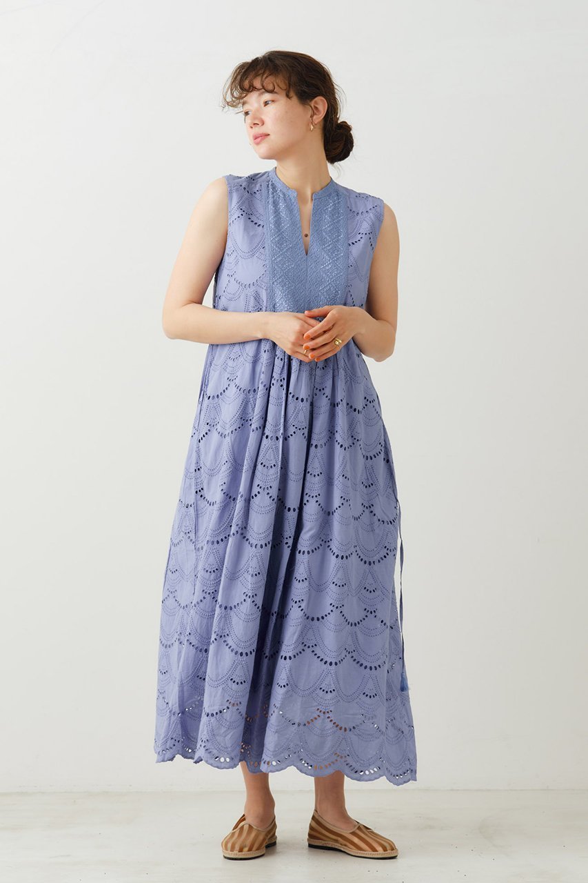 【ヌキテパ/NE QUITTEZ PAS】のCOTTON VOILE DOT HEMLA ノースリーブドレス 人気、トレンドファッション・服の通販 founy(ファニー) 　ファッション　Fashion　レディースファッション　WOMEN　ワンピース　Dress　ドレス　Party Dresses　チュニック　Tunic　チュニック　Tunic　ドット　Dot　ドレス　Dress　ノースリーブ　No Sleeve　ロング　Long　夏　Summer　other-7|ID: prp329100004482905 ipo3291000000032074679
