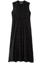 【ヌキテパ/NE QUITTEZ PAS】のCOTTON VOILE DOT HEMLA ノースリーブドレス ブラック|ID:prp329100004482905