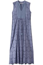【ヌキテパ/NE QUITTEZ PAS】のCOTTON VOILE DOT HEMLA ノースリーブドレス ライトブルー|ID:prp329100004482905