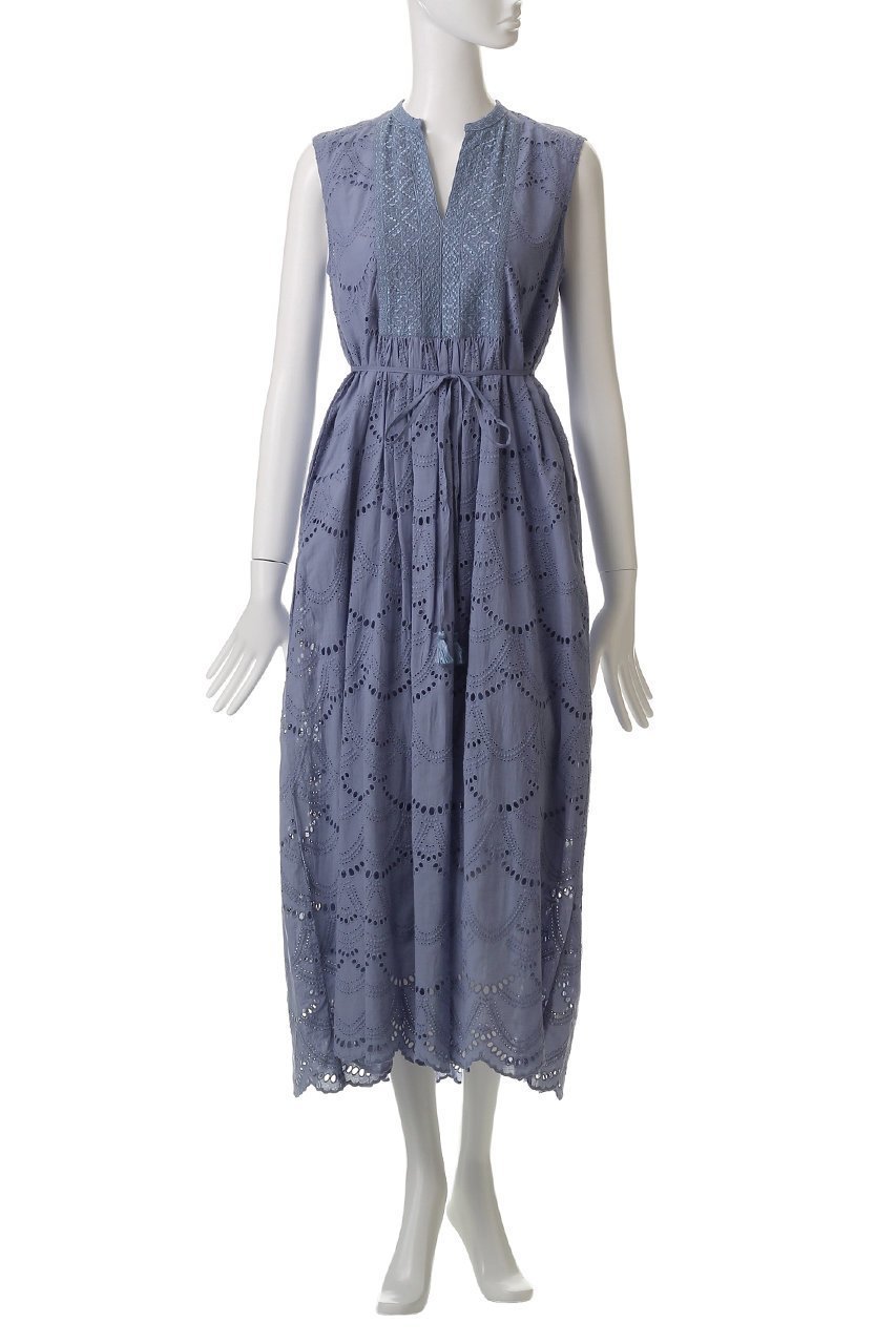 【ヌキテパ/NE QUITTEZ PAS】のCOTTON VOILE DOT HEMLA ノースリーブドレス 人気、トレンドファッション・服の通販 founy(ファニー) 　ファッション　Fashion　レディースファッション　Fashion for Women　ワンピース　Dresses　フォーマル・パーティードレス・結婚式用ドレス　Elegant & Casual Dresses　チュニック　Tunic Tops & Dresses　チュニック　Tunic, Long Top　ドット　Polka Dot, Dot Pattern　ドレス　Dress, One-Piece　ノースリーブ　Sleeveless, No-Sleeve　ロング　Long, Long-Length　夏　Summer　other-2|ID: prp329100004482905 ipo3291000000032862699