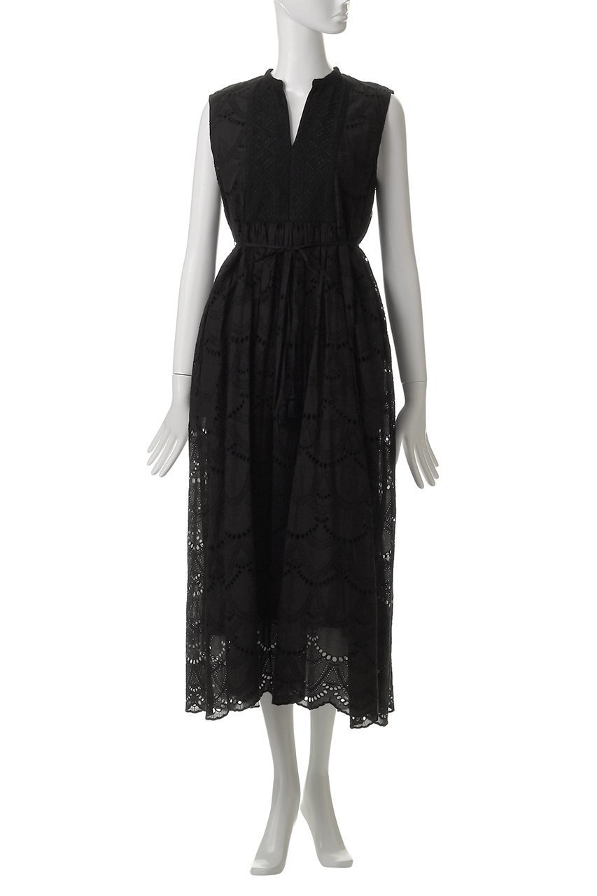 【ヌキテパ/NE QUITTEZ PAS】のCOTTON VOILE DOT HEMLA ノースリーブドレス 人気、トレンドファッション・服の通販 founy(ファニー) 　ファッション　Fashion　レディースファッション　Fashion for Women　ワンピース　Dresses　フォーマル・パーティードレス・結婚式用ドレス　Elegant & Casual Dresses　チュニック　Tunic Tops & Dresses　チュニック　Tunic, Long Top　ドット　Polka Dot, Dot Pattern　ドレス　Dress, One-Piece　ノースリーブ　Sleeveless, No-Sleeve　ロング　Long, Long-Length　夏　Summer　other-2|ID: prp329100004482905 ipo3291000000035308013