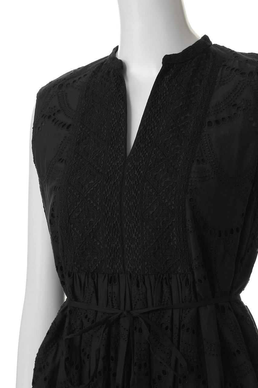 【ヌキテパ/NE QUITTEZ PAS】のCOTTON VOILE DOT HEMLA ノースリーブドレス 人気、トレンドファッション・服の通販 founy(ファニー) 　ファッション　Fashion　レディースファッション　Fashion for Women　ワンピース　Dresses　フォーマル・パーティードレス・結婚式用ドレス　Elegant & Casual Dresses　チュニック　Tunic Tops & Dresses　チュニック　Tunic, Long Top　ドット　Polka Dot, Dot Pattern　ドレス　Dress, One-Piece　ノースリーブ　Sleeveless, No-Sleeve　ロング　Long, Long-Length　夏　Summer　other-5|ID: prp329100004482905 ipo3291000000035308020