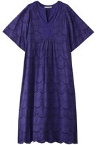 【ヌキテパ/NE QUITTEZ PAS】のCOTTON VOILE DOT HEMLA ショートスリーブドレス ロイヤル|ID:prp329100004482908