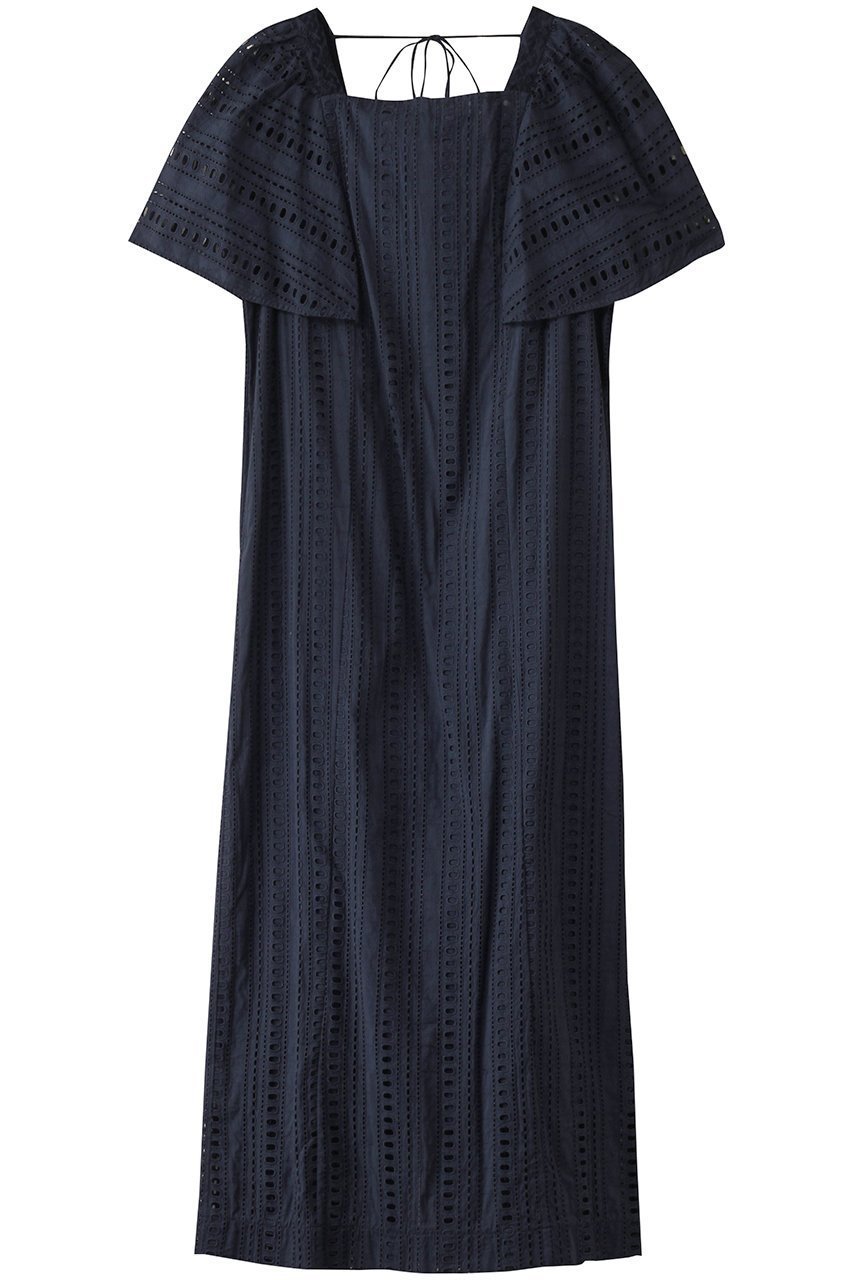 【ヌキテパ/NE QUITTEZ PAS】のSTRIPE CUTWORK ショートスリーブ ドレス インテリア・キッズ・メンズ・レディースファッション・服の通販 founy(ファニー) 　ファッション　Fashion　レディースファッション　Fashion for Women　ワンピース　Dresses　フォーマル・パーティードレス・結婚式用ドレス　Elegant & Casual Dresses　チュニック　Tunic Tops & Dresses　おすすめ　Recommended / Our Picks　エレガント 上品　Elegant　ショート　Short, Short Length　ストライプ　Stripe, Striped Pattern　スリーブ　Sleeve, Long Sleeve / Short Sleeve　チュニック　Tunic, Long Top　ドレス　Dress, One-Piece　ロング　Long, Long-Length　ワーク　Workwear, Utility Style　帽子　Hat, Headwear　ネイビー|ID: prp329100004482912 ipo3291000000032862865
