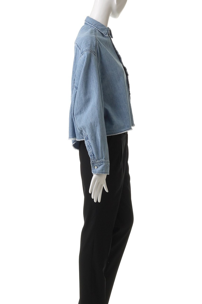 【マルティニーク/martinique】の【upper hights】デニムシャツ 人気、トレンドファッション・服の通販 founy(ファニー) 　ファッション　Fashion　レディースファッション　WOMEN　トップス・カットソー　Tops/Tshirt　シャツ/ブラウス　Shirts/Blouses　カットオフ　Cut Off　クロップド　Cropped　スリーブ　Sleeve　デニム　Denim　ロング　Long　other-3|ID: prp329100004482919 ipo3291000000032138252