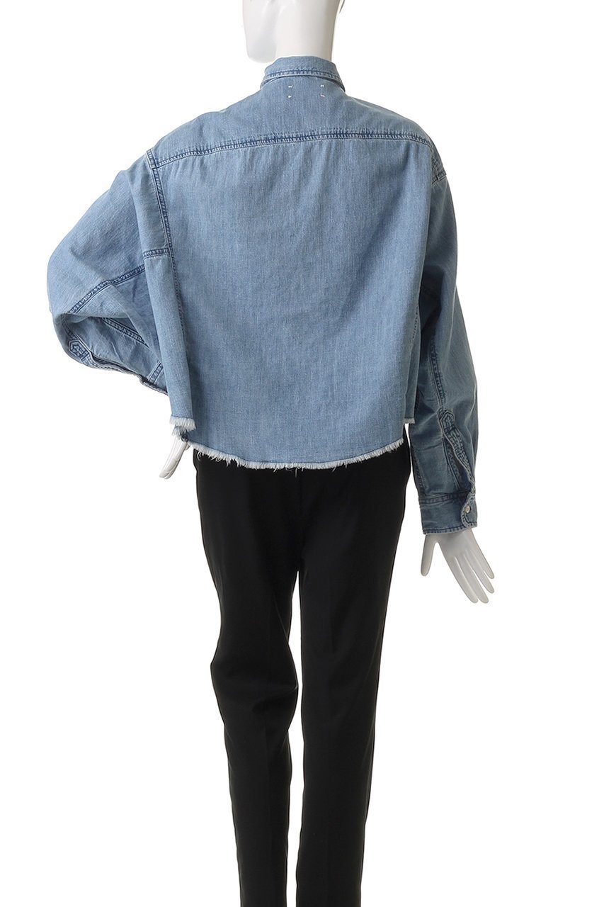 【マルティニーク/martinique】の【upper hights】デニムシャツ 人気、トレンドファッション・服の通販 founy(ファニー) 　ファッション　Fashion　レディースファッション　WOMEN　トップス・カットソー　Tops/Tshirt　シャツ/ブラウス　Shirts/Blouses　カットオフ　Cut Off　クロップド　Cropped　スリーブ　Sleeve　デニム　Denim　ロング　Long　other-4|ID: prp329100004482919 ipo3291000000032138253