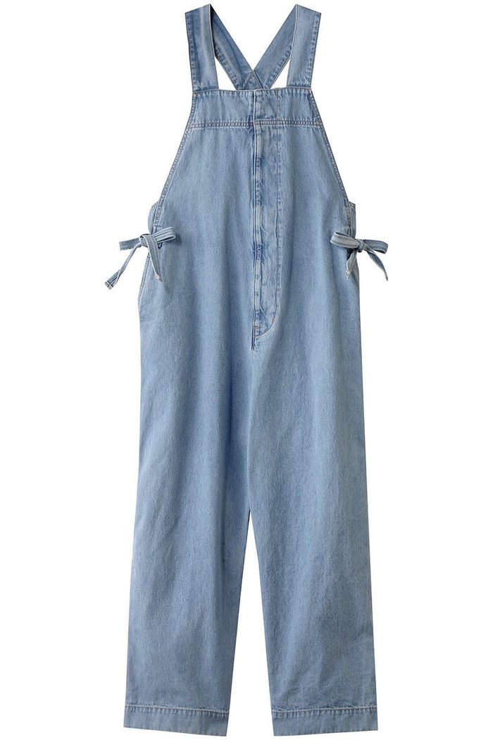 【マルティニーク/martinique】のデニムサロペット インテリア・キッズ・メンズ・レディースファッション・服の通販 founy(ファニー) https://founy.com/ ファッション Fashion レディースファッション Fashion for Women パンツ Pants & Trousers インナー Innerwear デニム Denim, Jeans Material リボン Ribbon, Bow ルーズ Loose, Oversized ロング Long, Long-Length |ID: prp329100004482921 ipo3291000000035887348