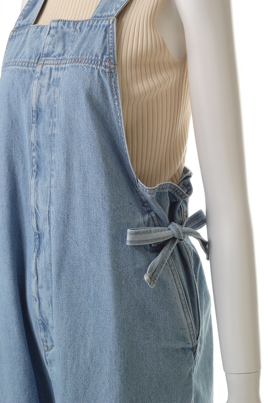 【マルティニーク/martinique】のデニムサロペット 人気、トレンドファッション・服の通販 founy(ファニー) 　ファッション　Fashion　レディースファッション　Fashion for Women　パンツ　Pants & Trousers　インナー　Innerwear　デニム　Denim, Jeans Material　リボン　Ribbon, Bow　ルーズ　Loose, Oversized　ロング　Long, Long-Length　other-5|ID: prp329100004482921 ipo3291000000036097092