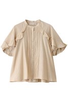 【マリリンムーン/MARILYN MOON】のシアーラッフルピンタックブラウス 人気、トレンドファッション・服の通販 founy(ファニー) ファッション Fashion レディースファッション Fashion for Women トップス・カットソー Cut & Sew Tops シャツ・ブラウス・オフィスカジュアル Elegant Blouses & Button-Ups おすすめ Recommended / Our Picks シアー Sheer, See-Through ショート Short, Short Length スリーブ Sleeve, Long Sleeve / Short Sleeve ネップ Nepp, Slub Yarn バランス Balance, Style Balance ラッフル Ruffle, Frill |ID:prp329100004482924