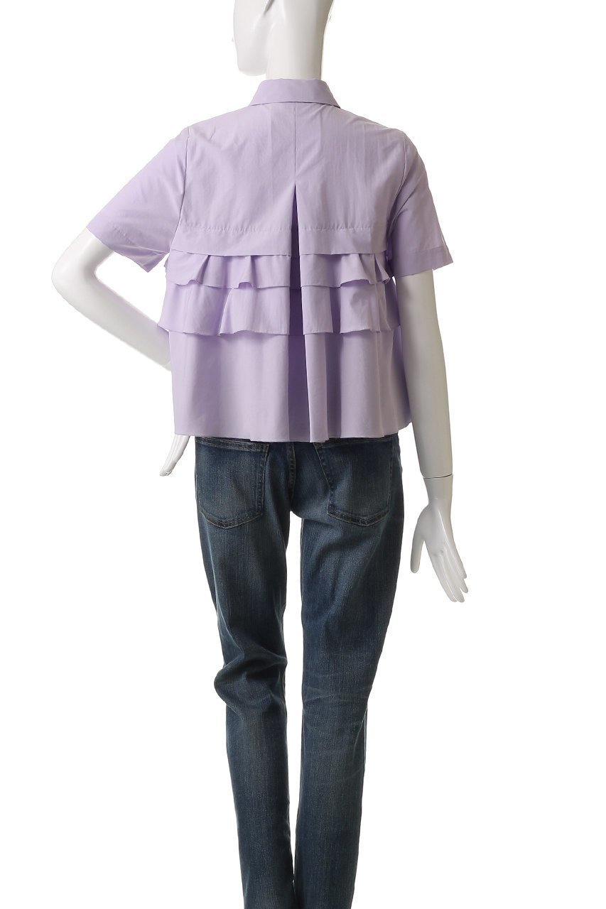 【マリリンムーン/MARILYN MOON】のレイヤードラッフルハーフスリーブブラウス 人気、トレンドファッション・服の通販 founy(ファニー) 　ファッション　Fashion　レディースファッション　Fashion for Women　トップス・カットソー　Cut & Sew Tops　シャツ・ブラウス・オフィスカジュアル　Elegant Blouses & Button-Ups　ショート　Short, Short Length　スリーブ　Sleeve, Long Sleeve / Short Sleeve　ラッフル　Ruffle, Frill　ビジネス 仕事 通勤　Business / Work / Commuting　夏　Summer　other-4|ID: prp329100004482926 ipo3291000000032839190