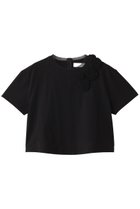 【マリリンムーン/MARILYN MOON】のデコラティブカットソーフラワーモチーフTシャツ ブラック|ID: prp329100004482931 ipo3291000000032853631