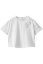 【マリリンムーン/MARILYN MOON】のデコラティブカットソーフラワーモチーフTシャツ ホワイト|ID: prp329100004482931 ipo3291000000032853637
