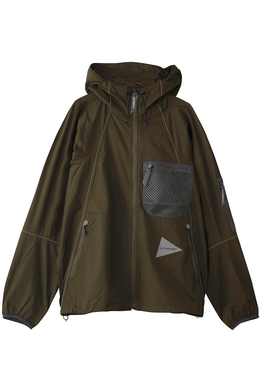 【アンドワンダー/and wander】の【UNISEX】breath rip hoodie インテリア・キッズ・メンズ・レディースファッション・服の通販 founy(ファニー) 　ファッション　Fashion　レディースファッション　Fashion for Women　アウター　Coat / Outerwear Collection　レディースジャケット・軽アウター　Jackets　ブルゾンジャケット・スポーティアウター　Blouson Jackets　ユニセックス　Unisex, Genderless　アウトドア　Outdoor Clothing　シンプル　Simple, Minimal　ジャケット　Jacket, Outerwear　ブルゾン　Blouson, Bomber Jacket　ポケット　Pocket, Pocket Detail　メッシュ　Mesh, Net Fabric　カーキ|ID: prp329100004482941 ipo3291000000032953192