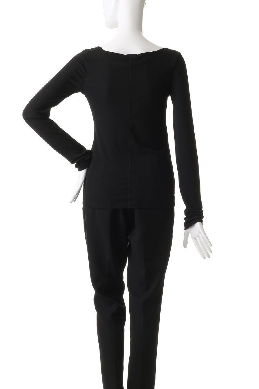 【クラネ/CLANE】のDEEP NECK LADY TOPS/カットソー 人気、トレンドファッション・服の通販 founy(ファニー) 　ファッション　Fashion　レディースファッション　Fashion for Women　トップス・カットソー　Cut & Sew Tops　シャツ・ブラウス・オフィスカジュアル　Elegant Blouses & Button-Ups　ロングTシャツ・Tシャツ　Longline T-Shirts & Tees　カットソー・ベーシックTシャツ　Cut-and-Sewn Tops / Stretch Tees & Basics　カットソー　Cut and Sewn Top　シアー　Sheer, See-Through　シンプル　Simple, Minimal　スリーブ　Sleeve, Long Sleeve / Short Sleeve　センター　Center, Center Line　フロント　Front, Front Design　ロング　Long, Long-Length　長袖　Long Sleeve, Full Sleeve　other-4|ID: prp329100004482942 ipo3291000000032853748