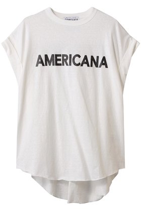 【アメリカーナ/Americana】 ラフィー天竺ロールアップ ロゴTシャツ人気、トレンドファッション・服の通販 founy(ファニー) ファッション Fashion レディースファッション Fashion for Women トップス・カットソー Cut & Sew Tops シャツ・ブラウス・オフィスカジュアル Elegant Blouses & Button-Ups ロングTシャツ・Tシャツ Longline T-Shirts & Tees カットソー・ベーシックTシャツ Cut-and-Sewn Tops / Stretch Tees & Basics ショート Short, Short Length スリーブ Sleeve, Long Sleeve / Short Sleeve プリント Print, Printed Pattern ボトム Bottoms, Lower Wear ロールアップ Roll-Up, Cuffed Hem |ID:prp329100004482944