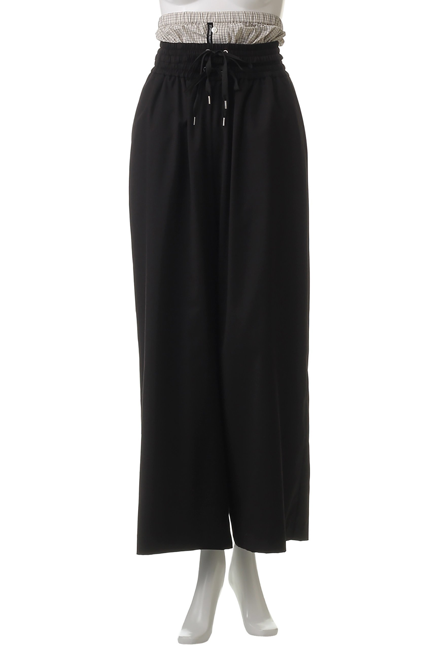 【プランク プロジェクト/PRANK PROJECT】のレイヤードスラックス / Layered Slacks 人気、トレンドファッション・服の通販 founy(ファニー) 　ファッション　Fashion　レディースファッション　Fashion for Women　パンツ　Pants & Trousers　アシンメトリー　Asymmetrical Style　シンプル　Simple, Minimal　ストライプ　Stripe, Striped Pattern　スラックス　Slacks, Dress Pants　スーツ　Suit, Formalwear　セパレート　Separate, Two-Piece　ドローストリング　Drawstring, Pull Cord　ペンシル　Pencil, Pencil Skirt　無地　Plain, Solid Color　リラックス　Relax, Relaxed Fit　おすすめ　Recommended / Our Picks　エレガント 上品　Elegant　other-2|ID: prp329100004482947 ipo3291000000032905091