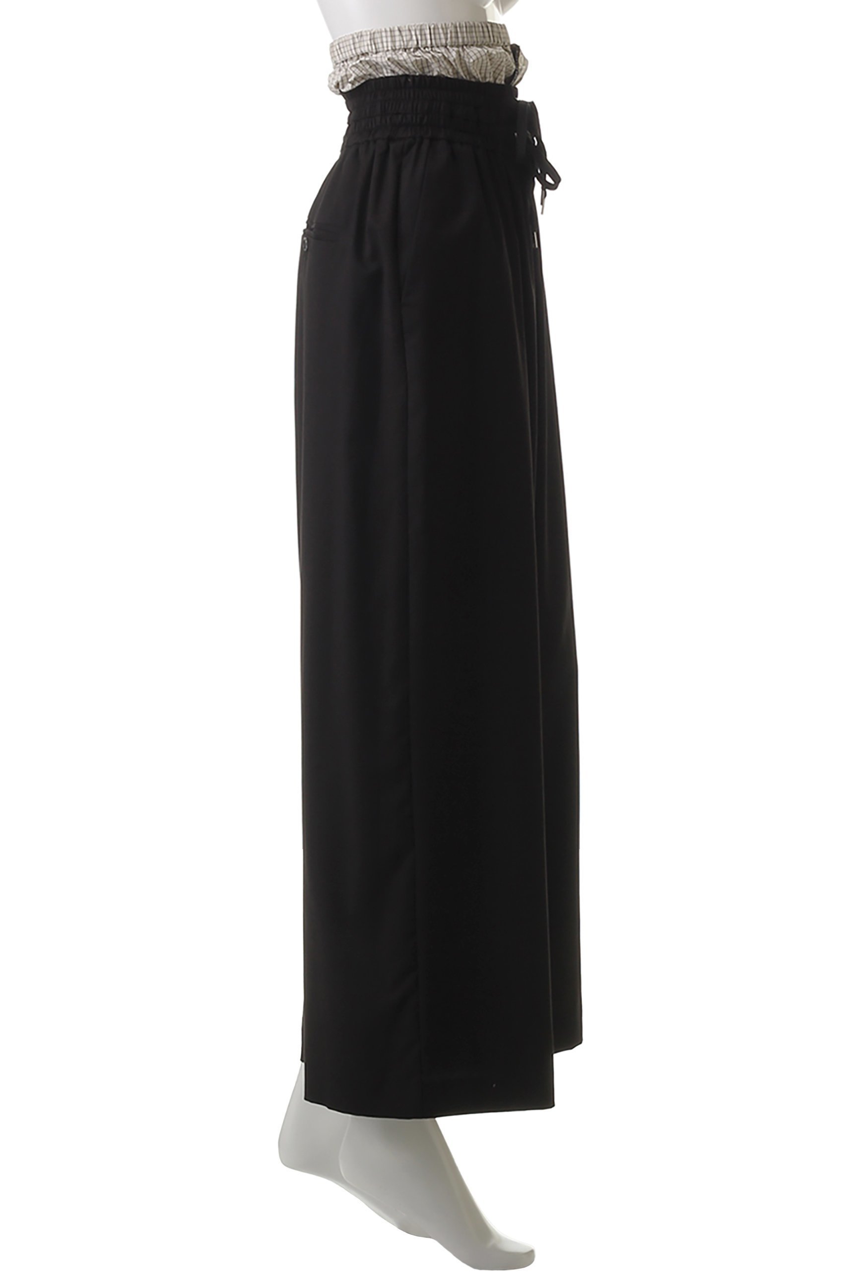【プランク プロジェクト/PRANK PROJECT】のレイヤードスラックス / Layered Slacks 人気、トレンドファッション・服の通販 founy(ファニー) 　ファッション　Fashion　レディースファッション　Fashion for Women　パンツ　Pants & Trousers　アシンメトリー　Asymmetrical Style　シンプル　Simple, Minimal　ストライプ　Stripe, Striped Pattern　スラックス　Slacks, Dress Pants　スーツ　Suit, Formalwear　セパレート　Separate, Two-Piece　ドローストリング　Drawstring, Pull Cord　ペンシル　Pencil, Pencil Skirt　無地　Plain, Solid Color　リラックス　Relax, Relaxed Fit　おすすめ　Recommended / Our Picks　エレガント 上品　Elegant　other-3|ID: prp329100004482947 ipo3291000000032905096