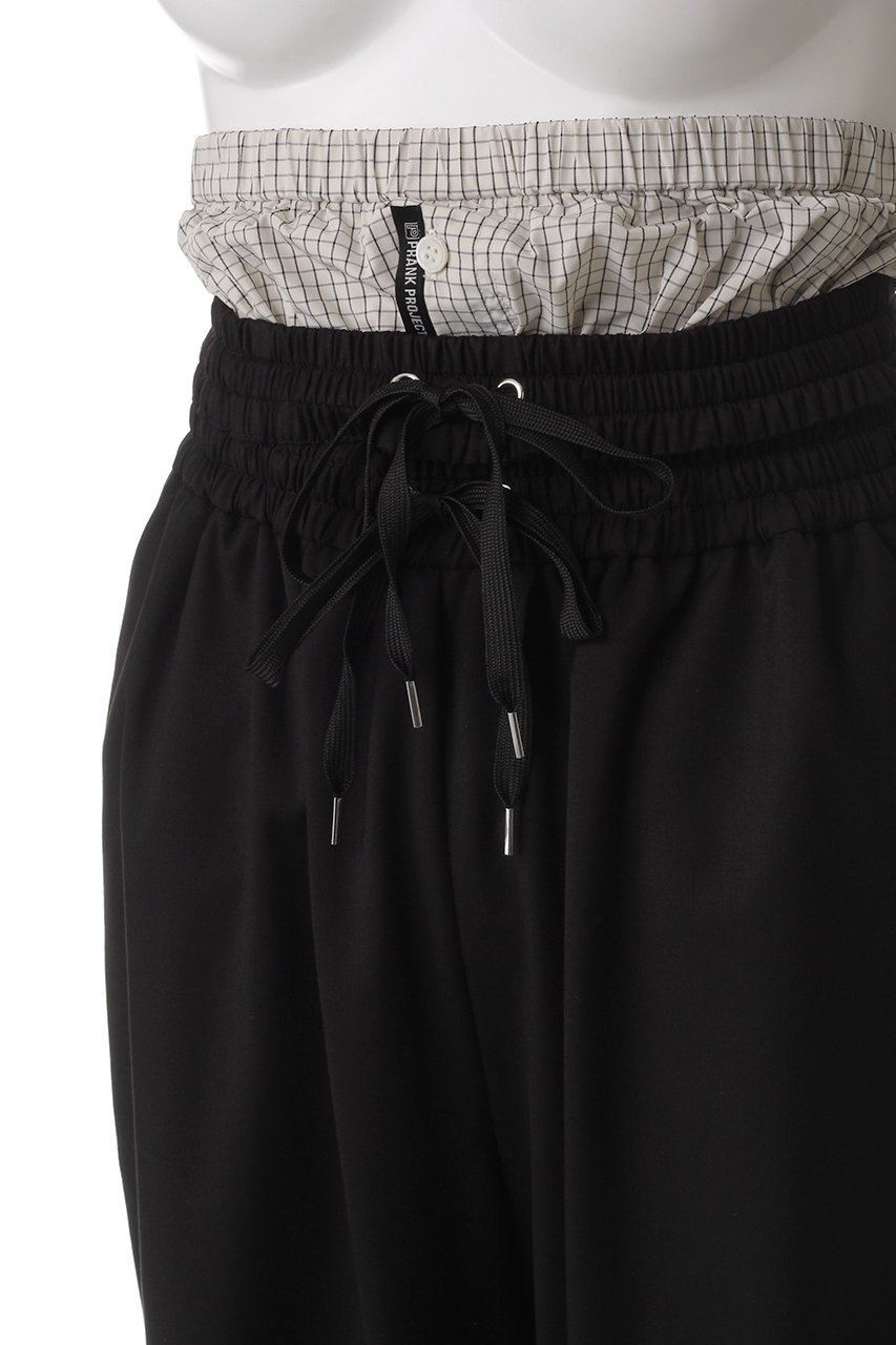 【プランク プロジェクト/PRANK PROJECT】のレイヤードスラックス / Layered Slacks 人気、トレンドファッション・服の通販 founy(ファニー) 　ファッション　Fashion　レディースファッション　Fashion for Women　パンツ　Pants & Trousers　アシンメトリー　Asymmetrical Style　シンプル　Simple, Minimal　ストライプ　Stripe, Striped Pattern　スラックス　Slacks, Dress Pants　スーツ　Suit, Formalwear　セパレート　Separate, Two-Piece　ドローストリング　Drawstring, Pull Cord　ペンシル　Pencil, Pencil Skirt　無地　Plain, Solid Color　リラックス　Relax, Relaxed Fit　おすすめ　Recommended / Our Picks　エレガント 上品　Elegant　other-5|ID: prp329100004482947 ipo3291000000032905102