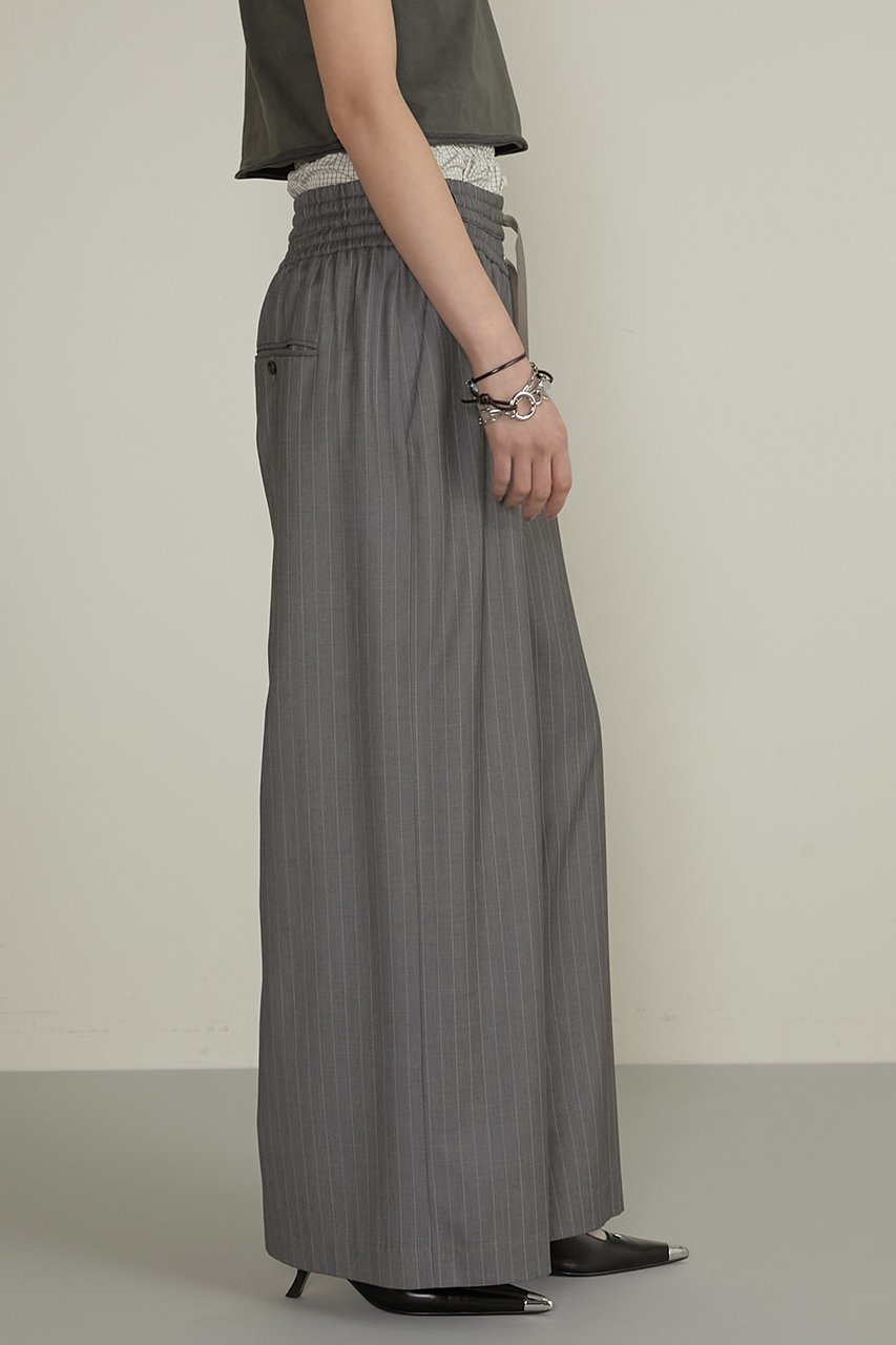 【プランク プロジェクト/PRANK PROJECT】のレイヤードスラックス / Layered Slacks 人気、トレンドファッション・服の通販 founy(ファニー) 　ファッション　Fashion　レディースファッション　Fashion for Women　パンツ　Pants & Trousers　アシンメトリー　Asymmetrical Style　シンプル　Simple, Minimal　ストライプ　Stripe, Striped Pattern　スラックス　Slacks, Dress Pants　スーツ　Suit, Formalwear　セパレート　Separate, Two-Piece　ドローストリング　Drawstring, Pull Cord　ペンシル　Pencil, Pencil Skirt　無地　Plain, Solid Color　リラックス　Relax, Relaxed Fit　おすすめ　Recommended / Our Picks　エレガント 上品　Elegant　other-8|ID: prp329100004482947 ipo3291000000032905110