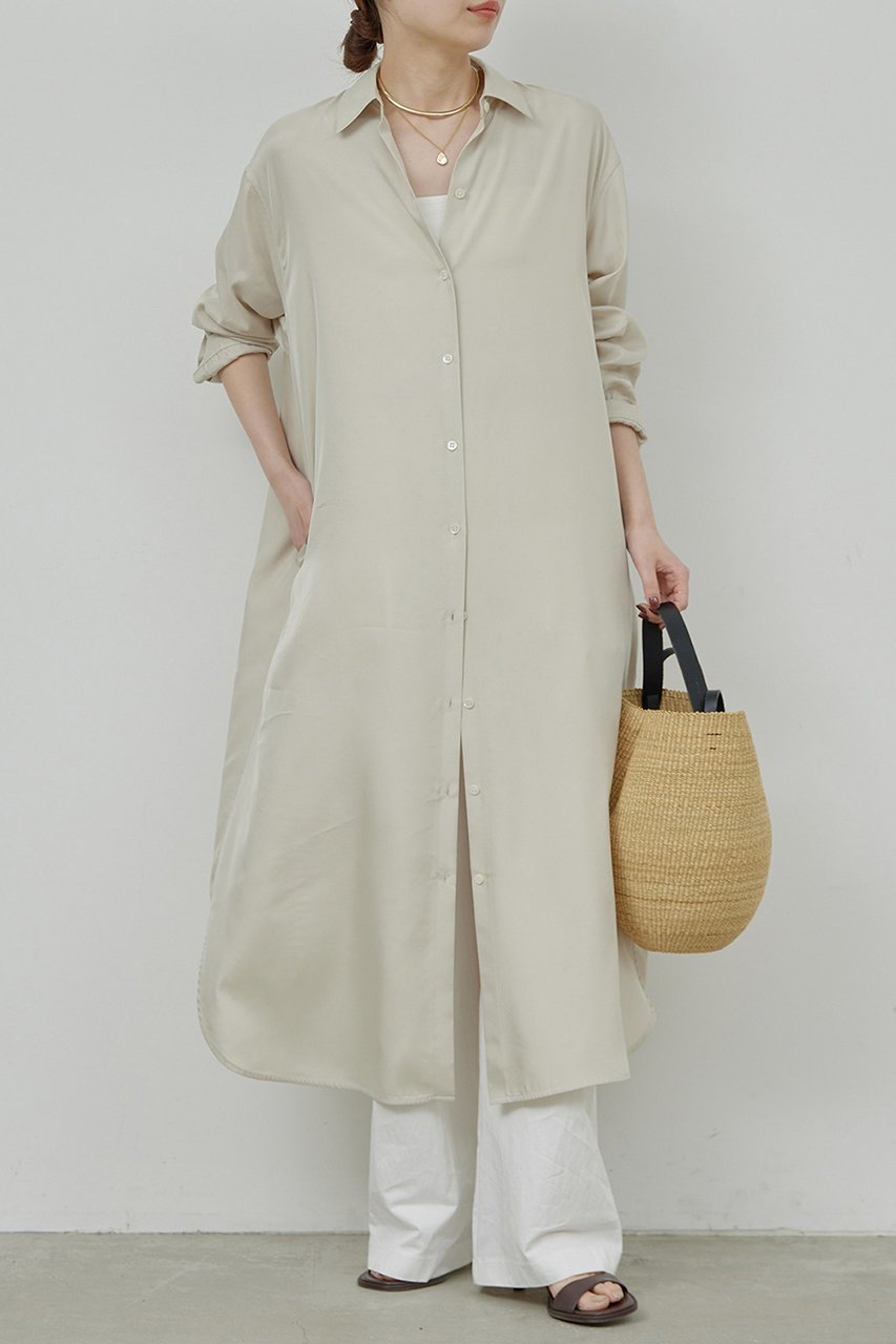【ガリャルダガランテ/GALLARDAGALANTE】のロングシャツワンピース 人気、トレンドファッション・服の通販 founy(ファニー) 　ファッション　Fashion　レディースファッション　WOMEN　ワンピース　Dress　シャツワンピース　Shirt Dresses　チュニック　Tunic　おすすめ　Recommend　ストレート　Straight　チュニック　Tunic　フロント　Front　ロング　Long　羽織　Haori　 other-1|ID: prp329100004482951 ipo3291000000031603243