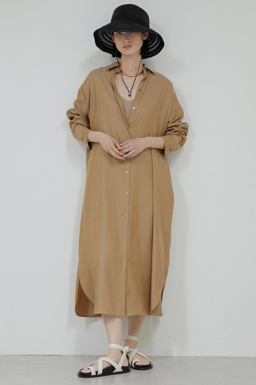 【ガリャルダガランテ/GALLARDAGALANTE】のロングシャツワンピース 人気、トレンドファッション・服の通販 founy(ファニー) 　ファッション　Fashion　レディースファッション　Fashion for Women　ワンピース　Dresses　シャツワンピース / 1枚で着映えコーデ　Shirt Dresses　チュニック　Tunic Tops & Dresses　おすすめ　Recommended / Our Picks　ストレート　Straight, Straight Cut　チュニック　Tunic, Long Top　フロント　Front, Front Design　ロング　Long, Long-Length　羽織　Haori, Light Jacket　other-2|ID: prp329100004482951 ipo3291000000032857702