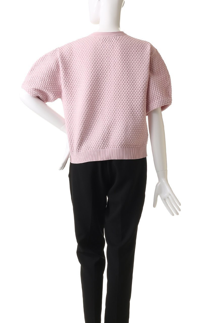 【エリオポール/heliopole】のポップコーンニットビジューボタンカーディガン 人気、トレンドファッション・服の通販 founy(ファニー) 　ファッション　Fashion　レディースファッション　Fashion for Women　トップス・カットソー　Cut & Sew Tops　ニット　Knit Tops & Sweaters　カーディガン・羽織り　Layered Style Cardigans　カーディガン　Cardigan, Knitwear　ショルダー　Shoulder, Shoulder Strap　デニム　Denim, Jeans Material　ドロップ　Drop Shoulder, Dropped Style　フェミニン　Feminine, Girly　半袖　Short Sleeve, Half Sleeve　other-4|ID: prp329100004482973 ipo3291000000032630050