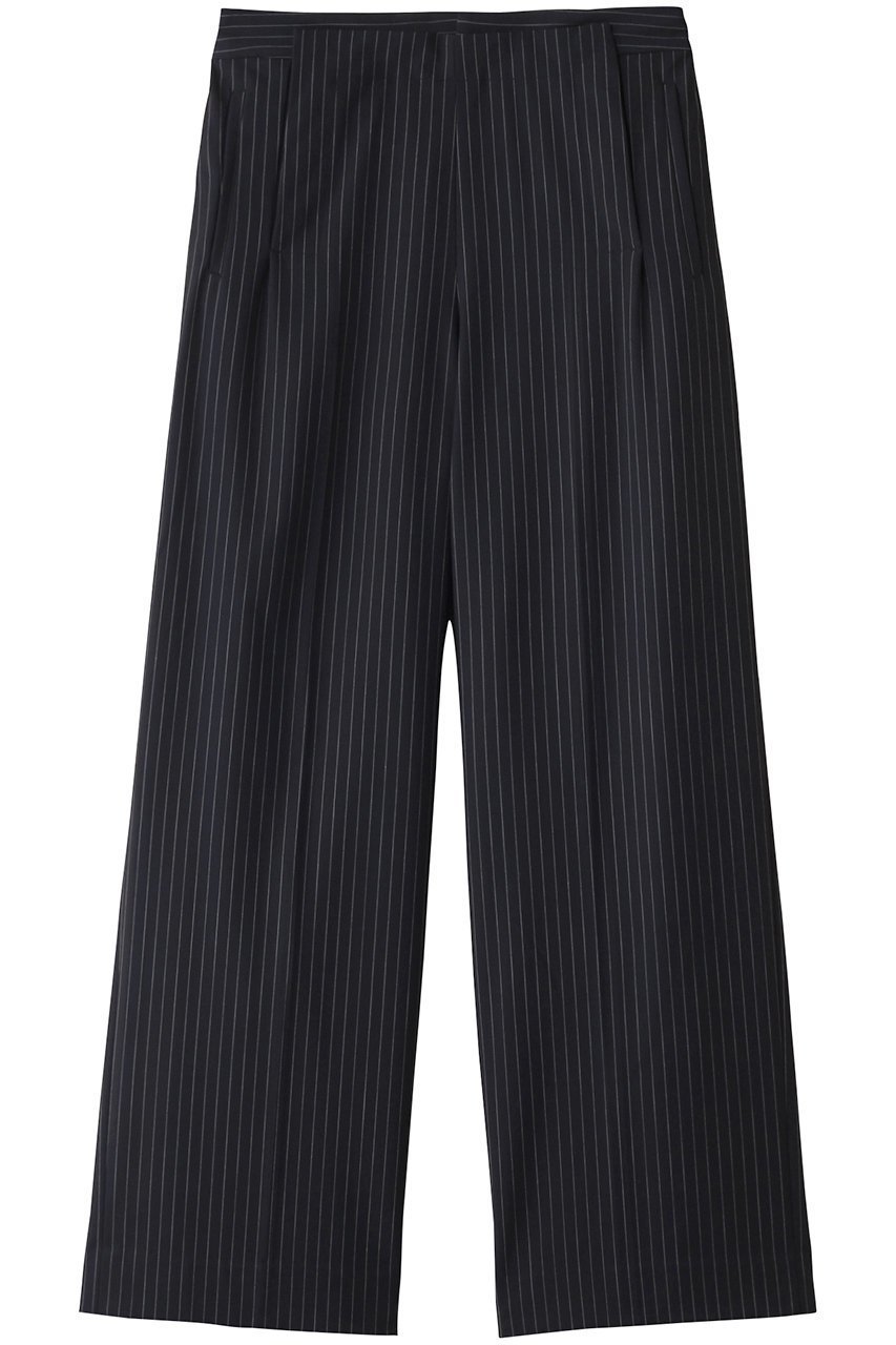 【エリオポール/heliopole】のマリンパンツ インテリア・キッズ・メンズ・レディースファッション・服の通販 founy(ファニー) 　ファッション　Fashion　レディースファッション　Fashion for Women　パンツ　Pants & Trousers　ストライプ　Stripe, Striped Pattern　ストレート　Straight, Straight Cut　セットアップ　Set-Up, Coordinated Outfit　センター　Center, Center Line　トレンド　Trend, Trending Now　ベスト　Vest, Waistcoat　ワイド　Wide, Wide Fit　エレガント 上品　Elegant　ネイビー|ID: prp329100004482974 ipo3291000000035068827