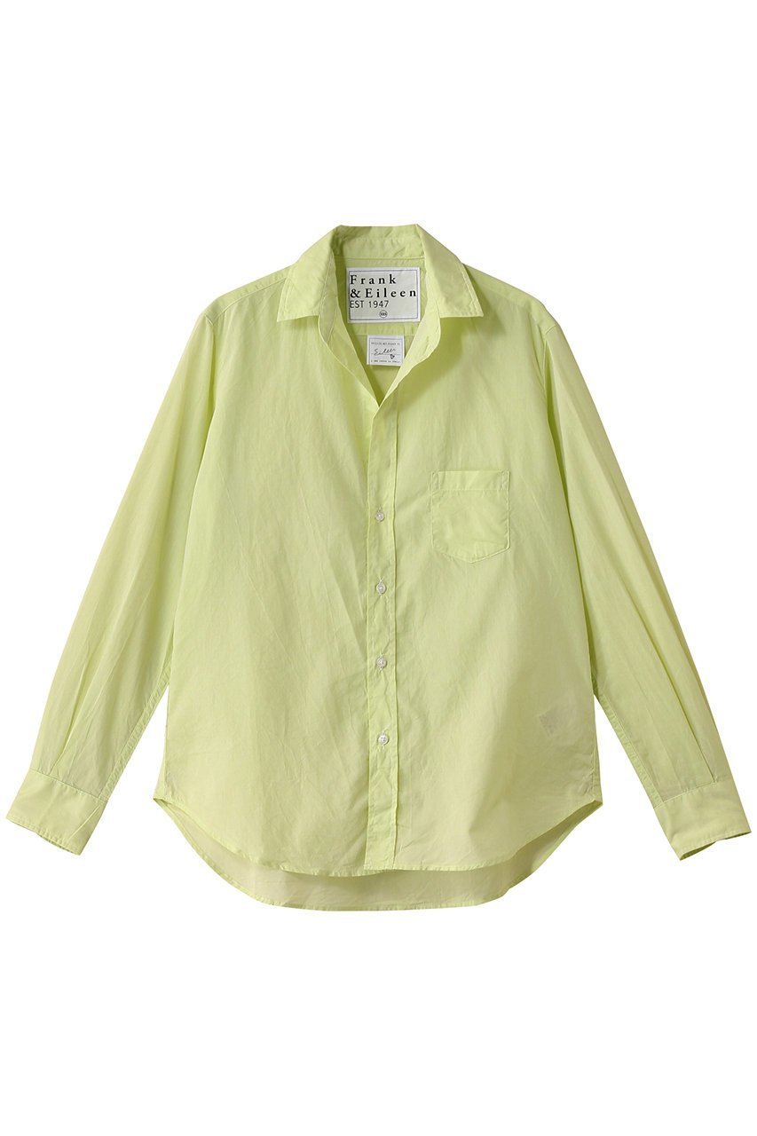 【フランク&アイリーン/Frank&Eileen】のEILEEN イタリアンコットン ライトグリーンシャツ 人気、トレンドファッション・服の通販 founy(ファニー) 　ファッション　Fashion　レディースファッション　Fashion for Women　トップス・カットソー　Cut & Sew Tops　シャツ・ブラウス・オフィスカジュアル　Elegant Blouses & Button-Ups　スリム　Slim, Slim Fit　スリーブ　Sleeve, Long Sleeve / Short Sleeve　フォルム　Silhouette, Form　ポケット　Pocket, Pocket Detail　ロング　Long, Long-Length　 other-1|ID: prp329100004482979 ipo3291000000032838942