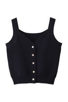 【エリオポール/heliopole】のポップコーンニットビジューボタンベスト ネイビー|ID:prp329100004482992