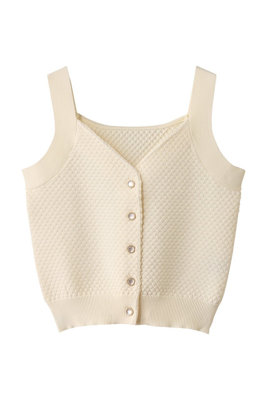 【エリオポール/heliopole】のポップコーンニットビジューボタンベスト 人気、トレンドファッション・服の通販 founy(ファニー) 　ファッション　Fashion　レディースファッション　Fashion for Women　トップス・カットソー　Cut & Sew Tops　ニット　Knit Tops & Sweaters　ベスト&ジレ / 重ね着スタイル　Vests & Gilets　カジュアルプルオーバー・ニットトップス　Pullovers & Knit Tops / Casual Pullovers　インナー　Innerwear　カットソー　Cut and Sewn Top　バランス　Balance, Style Balance　フィット　Fit, Slim Fit　ベスト　Vest, Waistcoat　 other-1|ID: prp329100004482992 ipo3291000000035333728