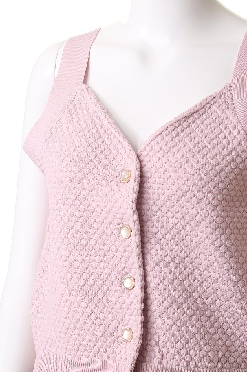 【エリオポール/heliopole】のポップコーンニットビジューボタンベスト 人気、トレンドファッション・服の通販 founy(ファニー) 　ファッション　Fashion　レディースファッション　Fashion for Women　トップス・カットソー　Cut & Sew Tops　ニット　Knit Tops & Sweaters　ベスト&ジレ / 重ね着スタイル　Vests & Gilets　カジュアルプルオーバー・ニットトップス　Pullovers & Knit Tops / Casual Pullovers　インナー　Innerwear　カットソー　Cut and Sewn Top　バランス　Balance, Style Balance　フィット　Fit, Slim Fit　ベスト　Vest, Waistcoat　other-5|ID: prp329100004482992 ipo3291000000035333735