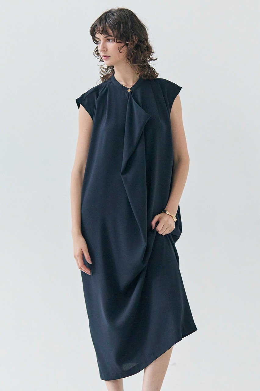 【ベイジ,/BEIGE,】のFLEUR(フルール)/フロントドレープノースリーブドレス 人気、トレンドファッション・服の通販 founy(ファニー) 　ファッション　Fashion　レディースファッション　Fashion for Women　ワンピース　Dresses　フォーマル・パーティードレス・結婚式用ドレス　Elegant & Casual Dresses　チュニック　Tunic Tops & Dresses　チュニック　Tunic, Long Top　ドレス　Dress, One-Piece　ドレープ　Drape, Draping Fabric　ノースリーブ　Sleeveless, No-Sleeve　フロント　Front, Front Design　ロング　Long, Long-Length　エレガント 上品　Elegant　other-7|ID: prp329100004482993 ipo3291000000032862521
