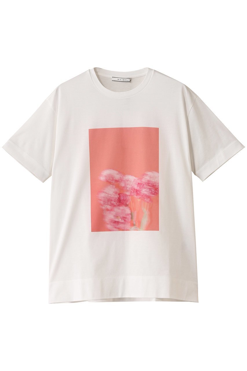 【ベイジ,/BEIGE,】のPENTAS(ペンタス)/オリジナルフォトプリントTシャツ インテリア・キッズ・メンズ・レディースファッション・服の通販 founy(ファニー) 　ファッション　Fashion　レディースファッション　Fashion for Women　トップス・カットソー　Cut & Sew Tops　シャツ・ブラウス・オフィスカジュアル　Elegant Blouses & Button-Ups　ロングTシャツ・Tシャツ　Longline T-Shirts & Tees　カットソー・ベーシックTシャツ　Cut-and-Sewn Tops / Stretch Tees & Basics　カットソー　Cut and Sewn Top　ショート　Short, Short Length　スリーブ　Sleeve, Long Sleeve / Short Sleeve　フェミニン　Feminine, Girly　プリント　Print, Printed Pattern　夏　Summer　Turkish bellflower|ID: prp329100004482994 ipo3291000000032854792