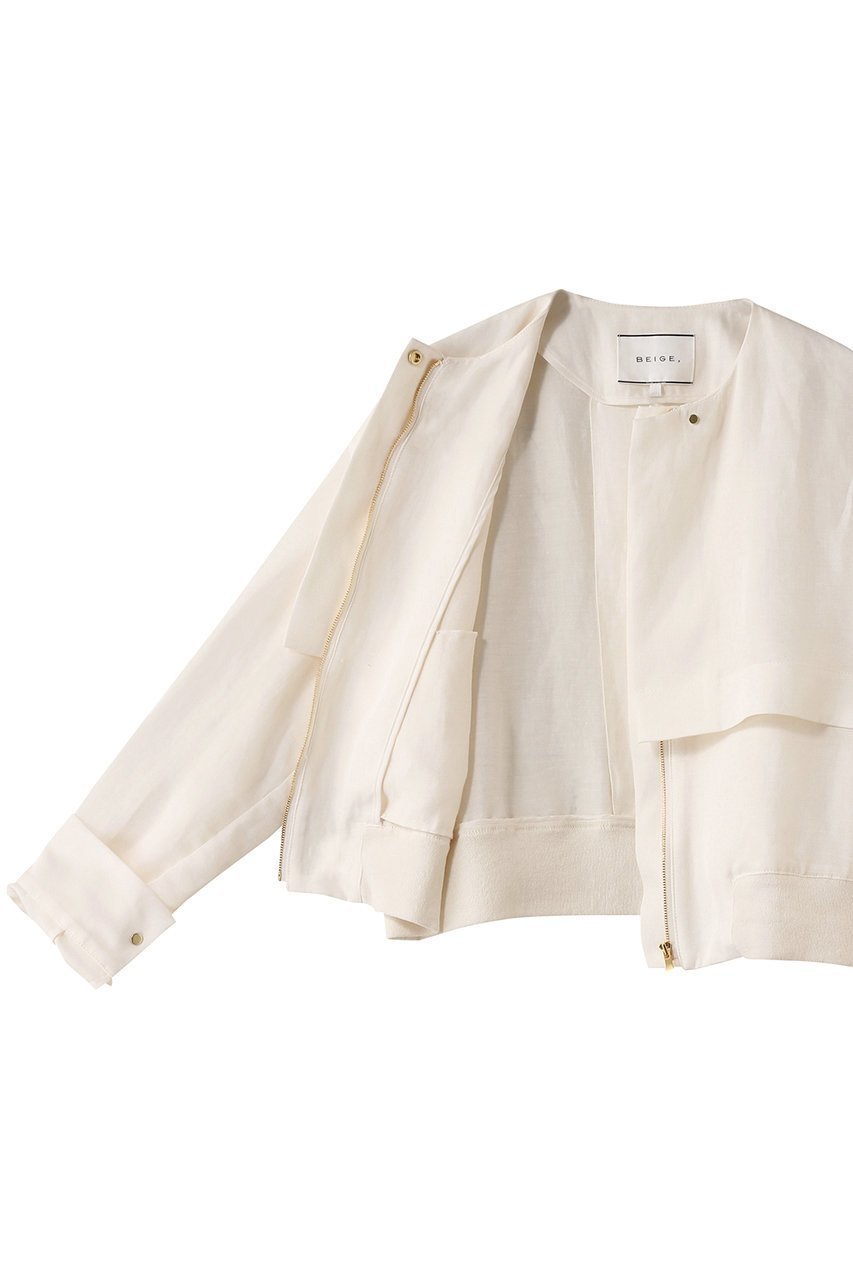 【ベイジ,/BEIGE,】のBERNARD(ベルナール)/リネンノーカラーラップブルゾン 人気、トレンドファッション・服の通販 founy(ファニー) 　ファッション　Fashion　レディースファッション　Fashion for Women　アウター　Coat / Outerwear Collection　レディースジャケット・軽アウター　Jackets　ブルゾンジャケット・スポーティアウター　Blouson Jackets　シンプル　Simple, Minimal　ジャケット　Jacket, Outerwear　バランス　Balance, Style Balance　フロント　Front, Front Design　ブルゾン　Blouson, Bomber Jacket　ラップ　Wrap, Wrap Design　リネン　Linen, Linen Fabric　夏　Summer　春　Spring　S/S・春夏　SS, Spring/Summer, Warm Season　other-6|ID: prp329100004482995 ipo3291000000032952920