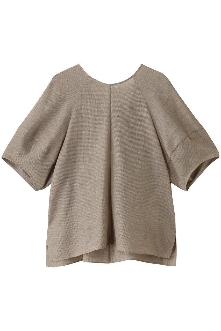【ベイジ,/BEIGE,】のLIATRIS(リアトリス)/バックリボンハーフスリーブブラウス インテリア・キッズ・メンズ・レディースファッション・服の通販 founy(ファニー) 　ファッション　Fashion　レディースファッション　WOMEN　トップス・カットソー　Tops/Tshirt　シャツ/ブラウス　Shirts/Blouses　シアー　Sheer　ショート　Short　スリーブ　Sleeve　フェミニン　Feminine　リボン　Ribbon　NEW・新作・新着・新入荷　New Arrivals　Flax|ID: prp329100004482996 ipo3291000000031603690