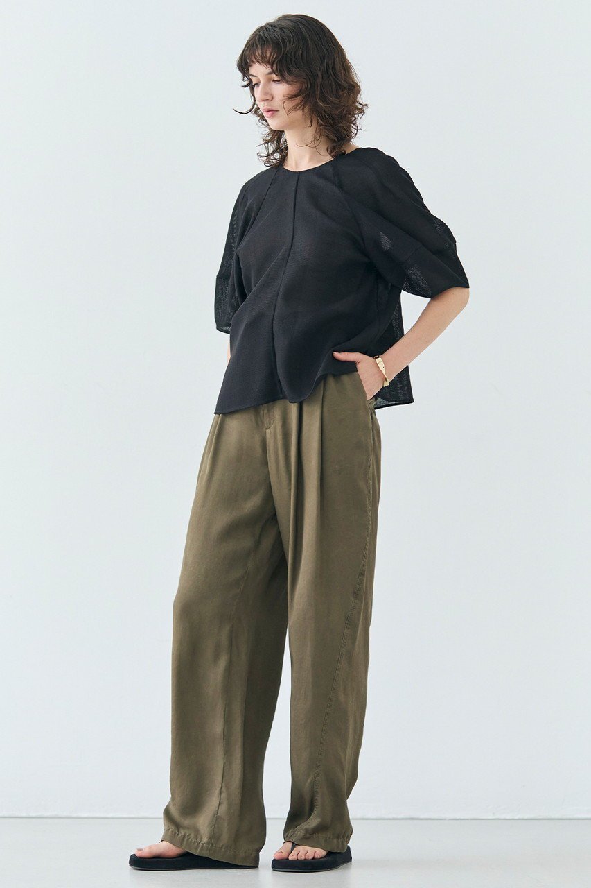 【ベイジ,/BEIGE,】のLIATRIS(リアトリス)/バックリボンハーフスリーブブラウス 人気、トレンドファッション・服の通販 founy(ファニー) ファッション Fashion レディースファッション Fashion for Women トップス・カットソー Cut & Sew Tops シャツ・ブラウス・オフィスカジュアル Elegant Blouses & Button-Ups シアー Sheer, See-Through ショート Short, Short Length スリーブ Sleeve, Long Sleeve / Short Sleeve フェミニン Feminine, Girly リボン Ribbon, Bow other-6|ID: prp329100004482996 ipo3291000000036416702