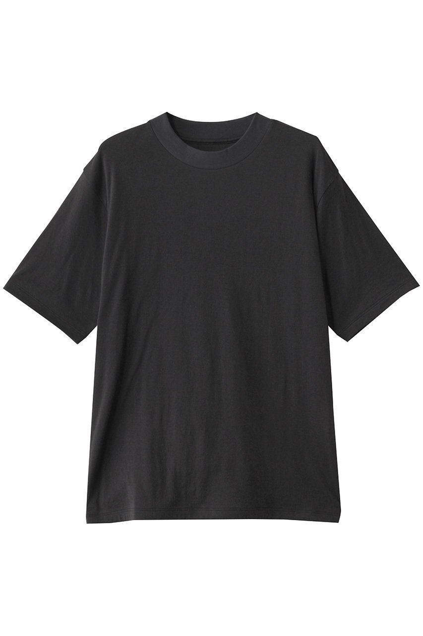 【スリー ドッツ/three dots】の【UNISEX】スマイルダブルコットンショートスリーブ インテリア・キッズ・メンズ・レディースファッション・服の通販 founy(ファニー) 　ファッション　Fashion　レディースファッション　WOMEN　トップス・カットソー　Tops/Tshirt　シャツ/ブラウス　Shirts/Blouses　ロング / Tシャツ　T-Shirts　カットソー　Cut and Sewn　ユニセックス　Unisex　ショート　Short　シンプル　Simple　スリーブ　Sleeve　リラックス　Relax　無地　Plain Color　ソフトブラック|ID: prp329100004483001 ipo3291000000031603730