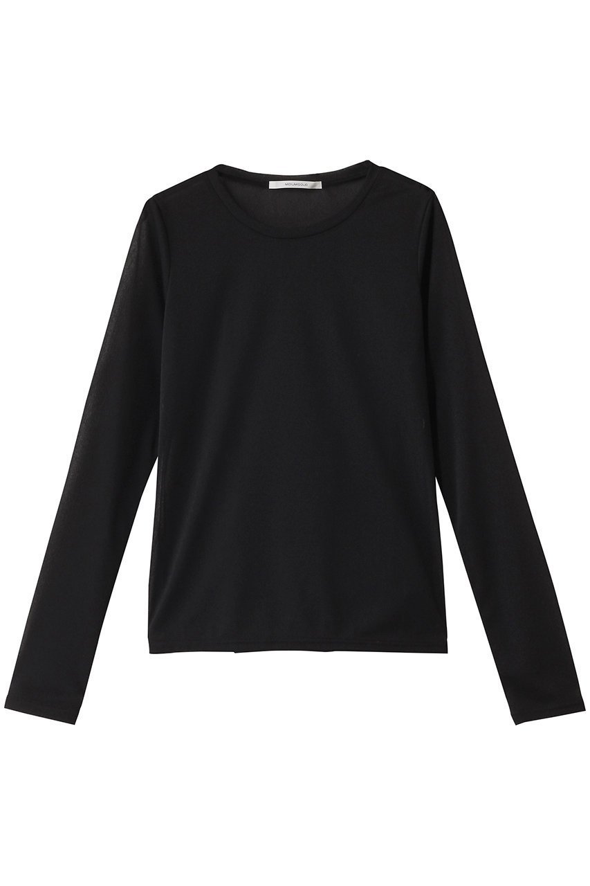 【ミディウミソリッド/MIDIUMISOLID】のsheer PO.S プルオーバー インテリア・キッズ・メンズ・レディースファッション・服の通販 founy(ファニー) 　ファッション　Fashion　レディースファッション　Fashion for Women　トップス・カットソー　Cut & Sew Tops　ニット　Knit Tops & Sweaters　カジュアルプルオーバー・ニットトップス　Pullovers & Knit Tops / Casual Pullovers　インナー　Innerwear　シアー　Sheer, See-Through　シンプル　Simple, Minimal　夏　Summer　春　Spring　S/S・春夏　SS, Spring/Summer, Warm Season　長袖　Long Sleeve, Full Sleeve　black|ID: prp329100004483002 ipo3291000000032930136