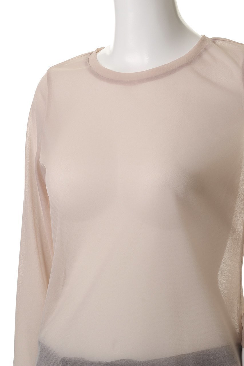 【ミディウミソリッド/MIDIUMISOLID】のsheer PO.S プルオーバー 人気、トレンドファッション・服の通販 founy(ファニー) 　ファッション　Fashion　レディースファッション　Fashion for Women　トップス・カットソー　Cut & Sew Tops　ニット　Knit Tops & Sweaters　カジュアルプルオーバー・ニットトップス　Pullovers & Knit Tops / Casual Pullovers　インナー　Innerwear　シアー　Sheer, See-Through　シンプル　Simple, Minimal　夏　Summer　春　Spring　S/S・春夏　SS, Spring/Summer, Warm Season　長袖　Long Sleeve, Full Sleeve　other-5|ID: prp329100004483002 ipo3291000000032930169