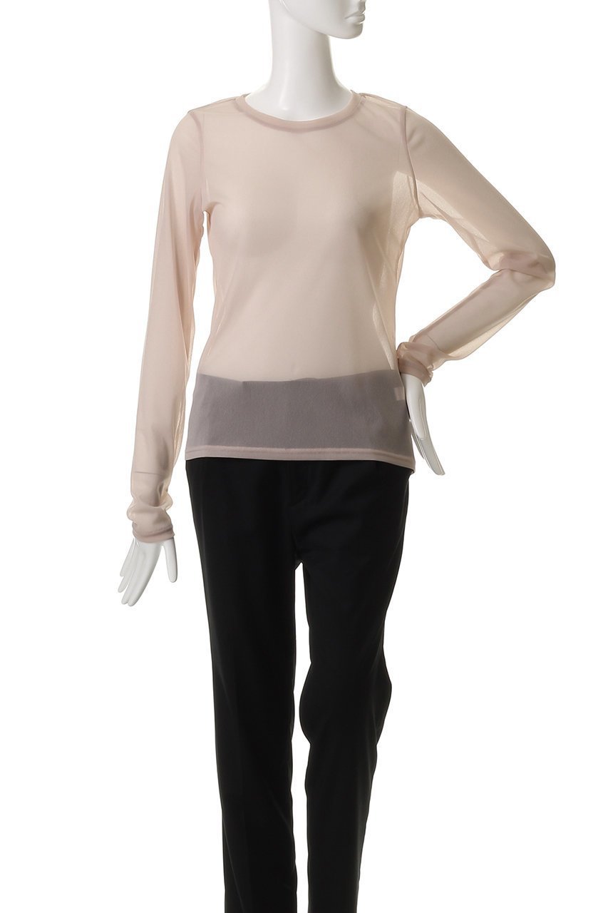 【ミディウミソリッド/MIDIUMISOLID】のsheer PO.S プルオーバー 人気、トレンドファッション・服の通販 founy(ファニー) 　ファッション　Fashion　レディースファッション　Fashion for Women　トップス・カットソー　Cut & Sew Tops　ニット　Knit Tops & Sweaters　カジュアルプルオーバー・ニットトップス　Pullovers & Knit Tops / Casual Pullovers　インナー　Innerwear　シアー　Sheer, See-Through　シンプル　Simple, Minimal　夏　Summer　春　Spring　S/S・春夏　SS, Spring/Summer, Warm Season　長袖　Long Sleeve, Full Sleeve　other-2|ID: prp329100004483002 ipo3291000000035275375