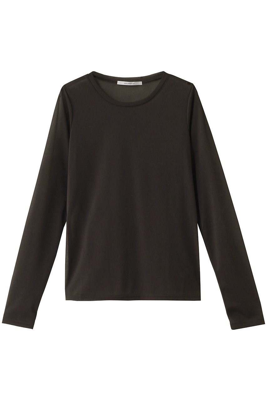 【ミディウミソリッド/MIDIUMISOLID】のsheer PO.S プルオーバー インテリア・キッズ・メンズ・レディースファッション・服の通販 founy(ファニー) 　ファッション　Fashion　レディースファッション　Fashion for Women　トップス・カットソー　Cut & Sew Tops　ニット　Knit Tops & Sweaters　カジュアルプルオーバー・ニットトップス　Pullovers & Knit Tops / Casual Pullovers　インナー　Innerwear　シアー　Sheer, See-Through　シンプル　Simple, Minimal　夏　Summer　春　Spring　S/S・春夏　SS, Spring/Summer, Warm Season　長袖　Long Sleeve, Full Sleeve　brown|ID: prp329100004483002 ipo3291000000035949661