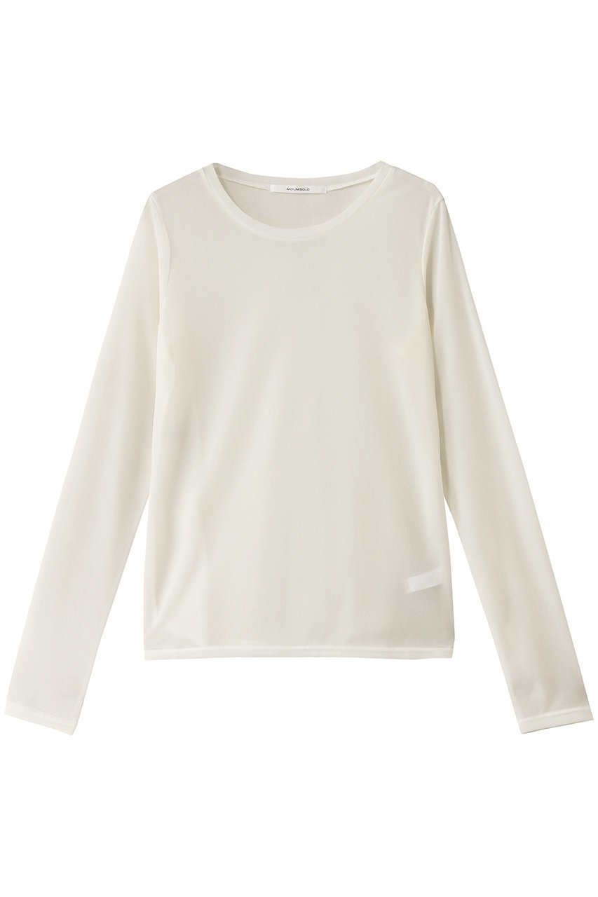 【ミディウミソリッド/MIDIUMISOLID】のsheer PO.S プルオーバー インテリア・キッズ・メンズ・レディースファッション・服の通販 founy(ファニー) 　ファッション　Fashion　レディースファッション　Fashion for Women　トップス・カットソー　Cut & Sew Tops　ニット　Knit Tops & Sweaters　カジュアルプルオーバー・ニットトップス　Pullovers & Knit Tops / Casual Pullovers　インナー　Innerwear　シアー　Sheer, See-Through　シンプル　Simple, Minimal　再入荷　Restock / Back in Stock　夏　Summer　春　Spring　S/S・春夏　SS, Spring/Summer, Warm Season　長袖　Long Sleeve, Full Sleeve　ivory|ID: prp329100004483002 ipo3291000000036750142