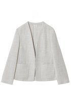 【アナイ/ANAYI】のカラミリネンライクノーカラー ジャケット 人気、トレンドファッション・服の通販 founy(ファニー) ファッション Fashion レディースファッション Fashion for Women アウター Coat / Outerwear Collection レディースジャケット・軽アウター Jackets ノーカラージャケット / シンプル上品コーデ Collarless Jackets ジャケット Jacket, Outerwear スマート Smart, Elegant リネン Linen, Linen Fabric ワイド Wide, Wide Fit 夏 Summer thumbnail ライトグレー|ID: prp329100004483005 ipo3291000000032951636