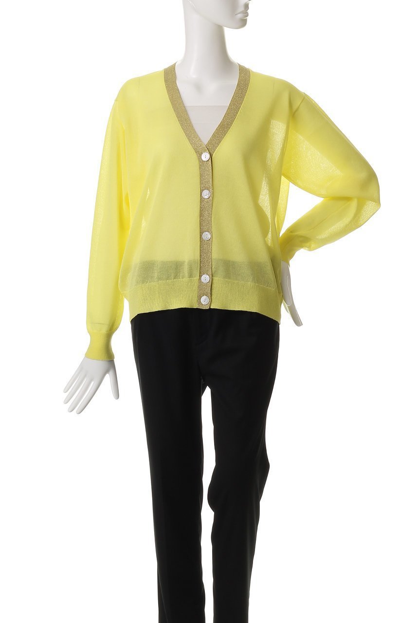 【ハウス オブ ロータス/HOUSE OF LOTUS】のシアーVネックカーディガン 人気、トレンドファッション・服の通販 founy(ファニー) 　ファッション　Fashion　レディースファッション　Fashion for Women　トップス・カットソー　Cut & Sew Tops　ニット　Knit Tops & Sweaters　カーディガン・羽織り　Layered Style Cardigans　Vネックトップス　V-Neck Tops / V-Cut Neckline Shirts　カーディガン　Cardigan, Knitwear　シアー　Sheer, See-Through　シンプル　Simple, Minimal　スタンダード　Standard, Basic　ドレス　Dress, One-Piece　ミドル　Middle Length, Mid Height　エレガント 上品　Elegant　夏　Summer　other-2|ID: prp329100004483007 ipo3291000000032808775