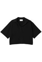 【セアン/SCEARN】のMAT SYNTHETIC ニット 人気、トレンドファッション・服の通販 founy(ファニー) ファッション Fashion レディースファッション Fashion for Women トップス・カットソー Cut & Sew Tops ニット Knit Tops & Sweaters カジュアルプルオーバー・ニットトップス Pullovers & Knit Tops / Casual Pullovers コンパクト Compact, Small Size フォルム Silhouette, Form 半袖 Short Sleeve, Half Sleeve thumbnail BLACK|ID: prp329100004483018 ipo3291000000032929817